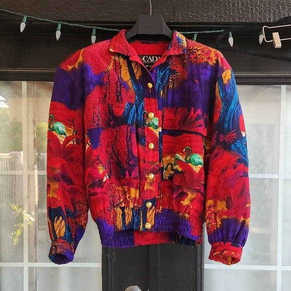 Escada Vintage Silk Bomber - Picture 2 of 11